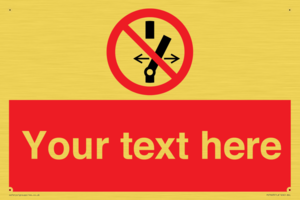 Custom prohibition Do not alter the state of the switch